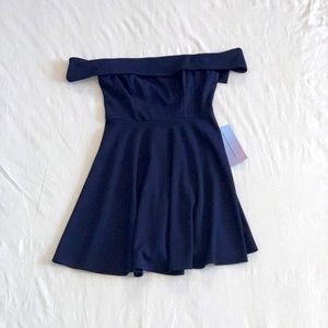 Off the shoulder cocktail dress